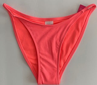 Swimwear Bikini Bottom- Coral Rib Cut
