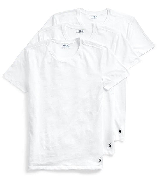 Polo Ralph Lauren Crew Neck Short Sleeve Undershirt 3-Packs