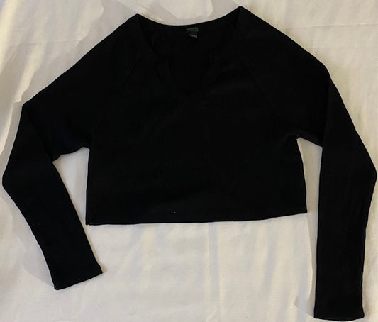 Women Long Sleeve Crop Top