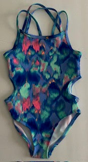 Kids 1-Piece Crisscross Back Swimsuit