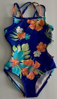 Kids 1-Piece Crisscross Back Swimsuit