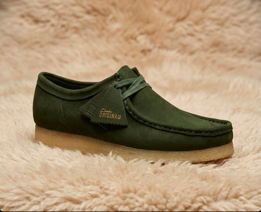 Forest Green Wallabee Clarks