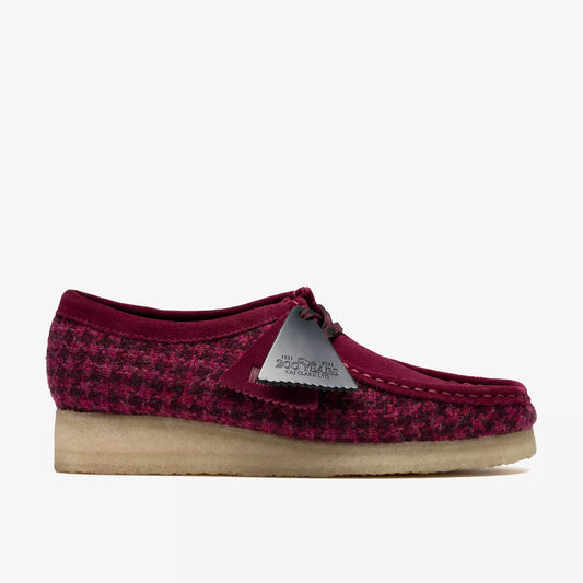 Purple Tweed Wallabee Clarks