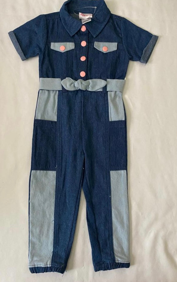 Girls Jeans Romper