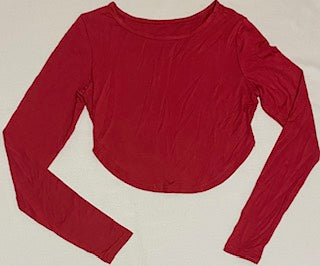 Women Long sleeve Crop Top