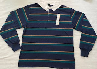 Women Long Sleeve stripe Polo