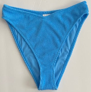 Swimwear Bikini Bottom- High Cut Solid Textured