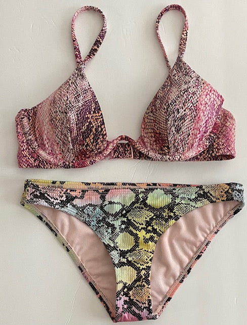 Swimsuit Adult Snakeskin Pattern 2-Piece