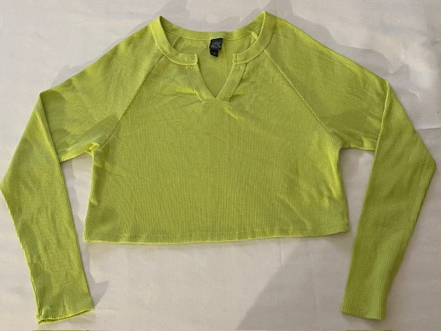 Women Long Sleeve Crop Top