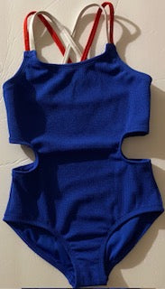 Kids 1-Piece Crisscross Back Swimsuit