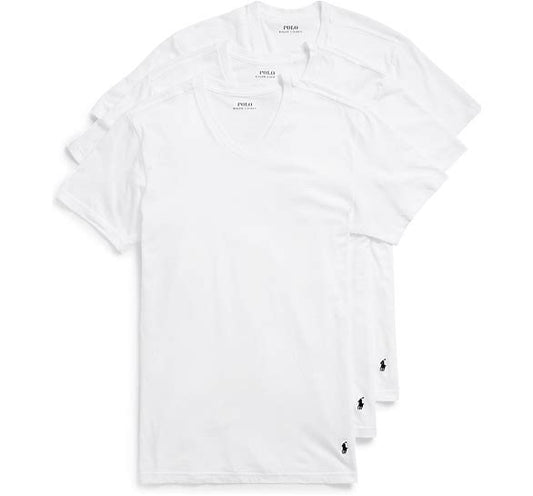 Polo Ralph Lauren V-Neck Short Sleeve Undershirt 3-Pack
